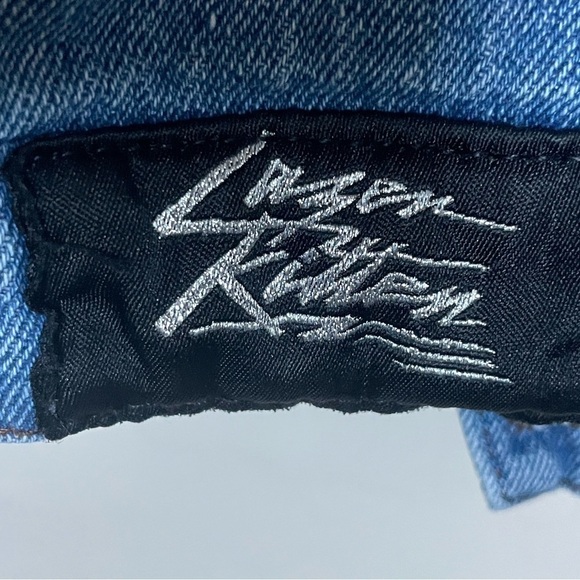 FOREVER 21 x LAZER KITTEN Got Me Pizza Classic Jean Jacket Girls Size 11/12. - Picture 11 of 16